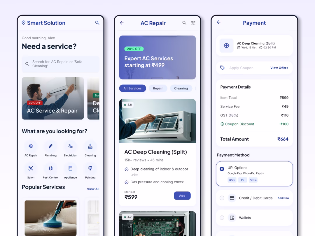 Mobile App Development for Home Cleaning Service